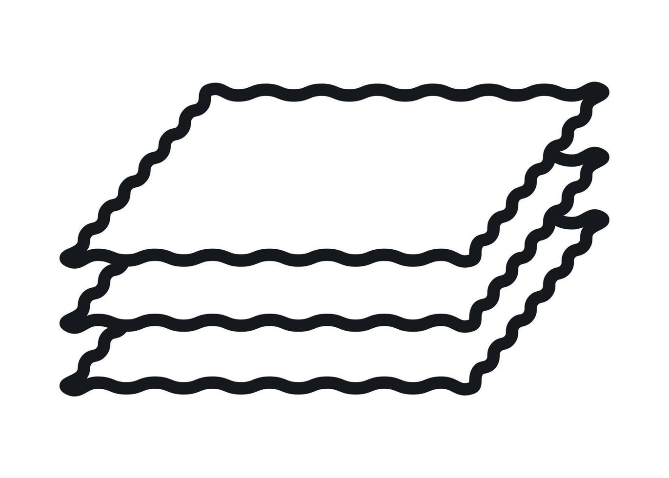 Pasta lasagna icon. Vector illustration