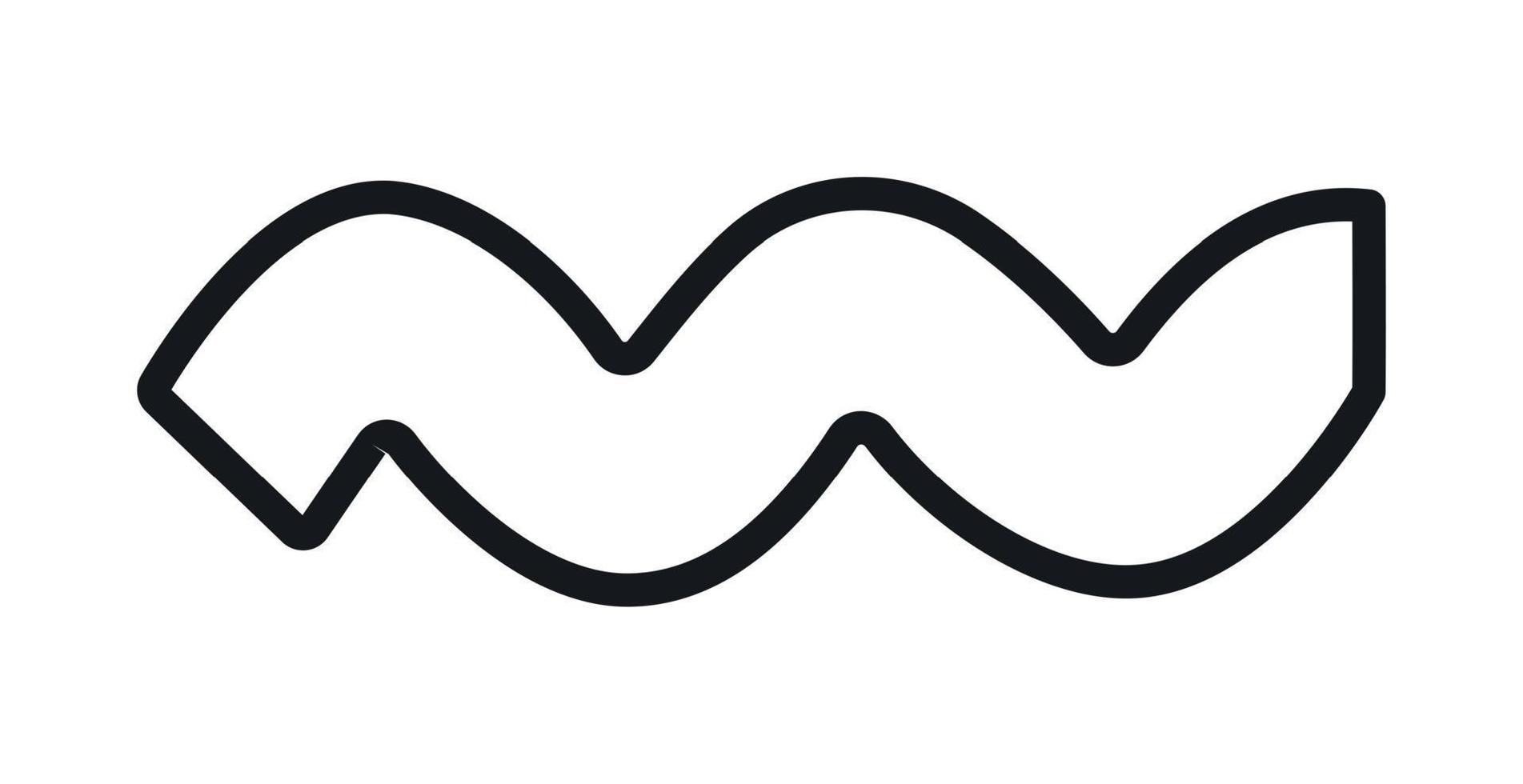 Pasta cellentani icon. Vector illustration