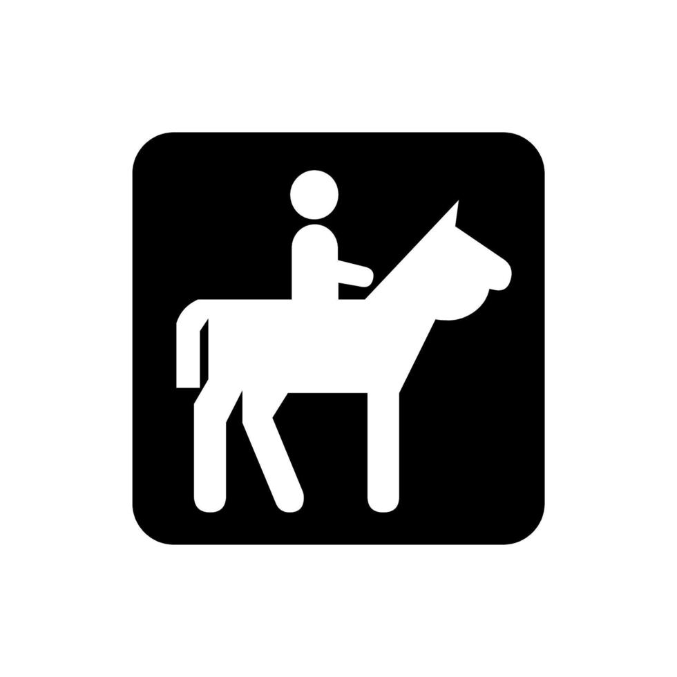 Horse, man, icon. Element of simple icon for websites, web design, mobile app, infographics vector