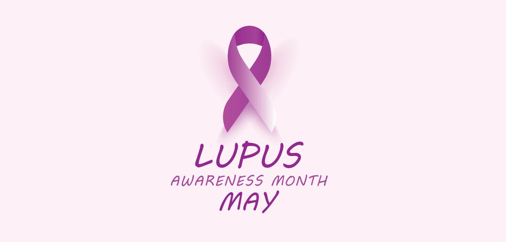 Lupus Awareness Month may. template  background, banner, card, poster. vector illustration.