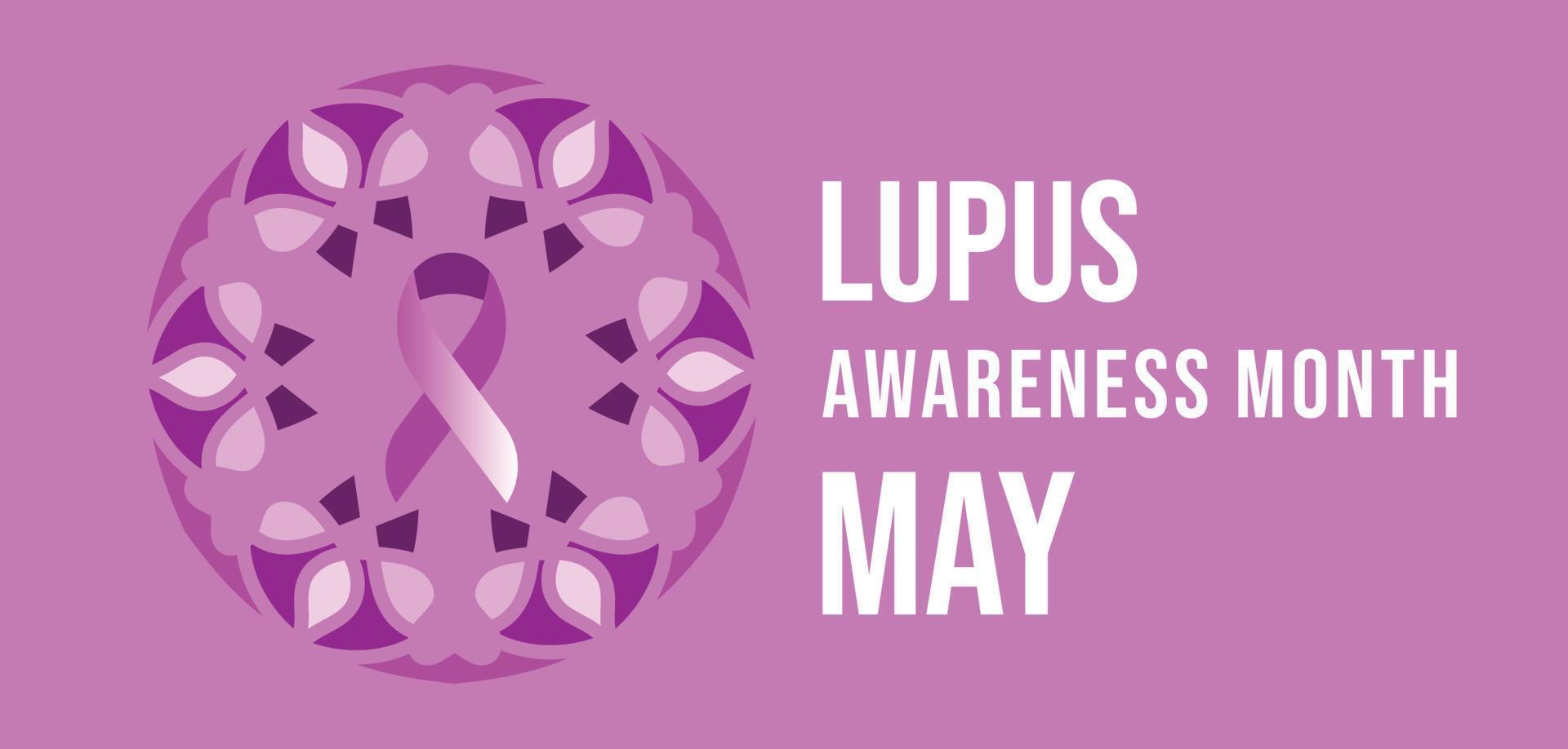 Lupus Awareness Month may. template  background, banner, card, poster. vector illustration.
