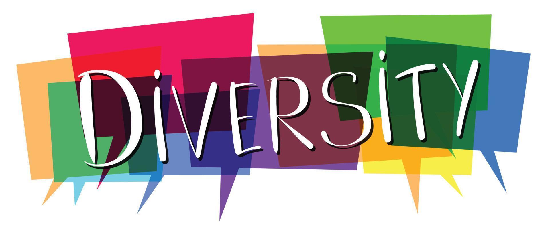 Colorful Speech Bubbles - Diversity Concept vector