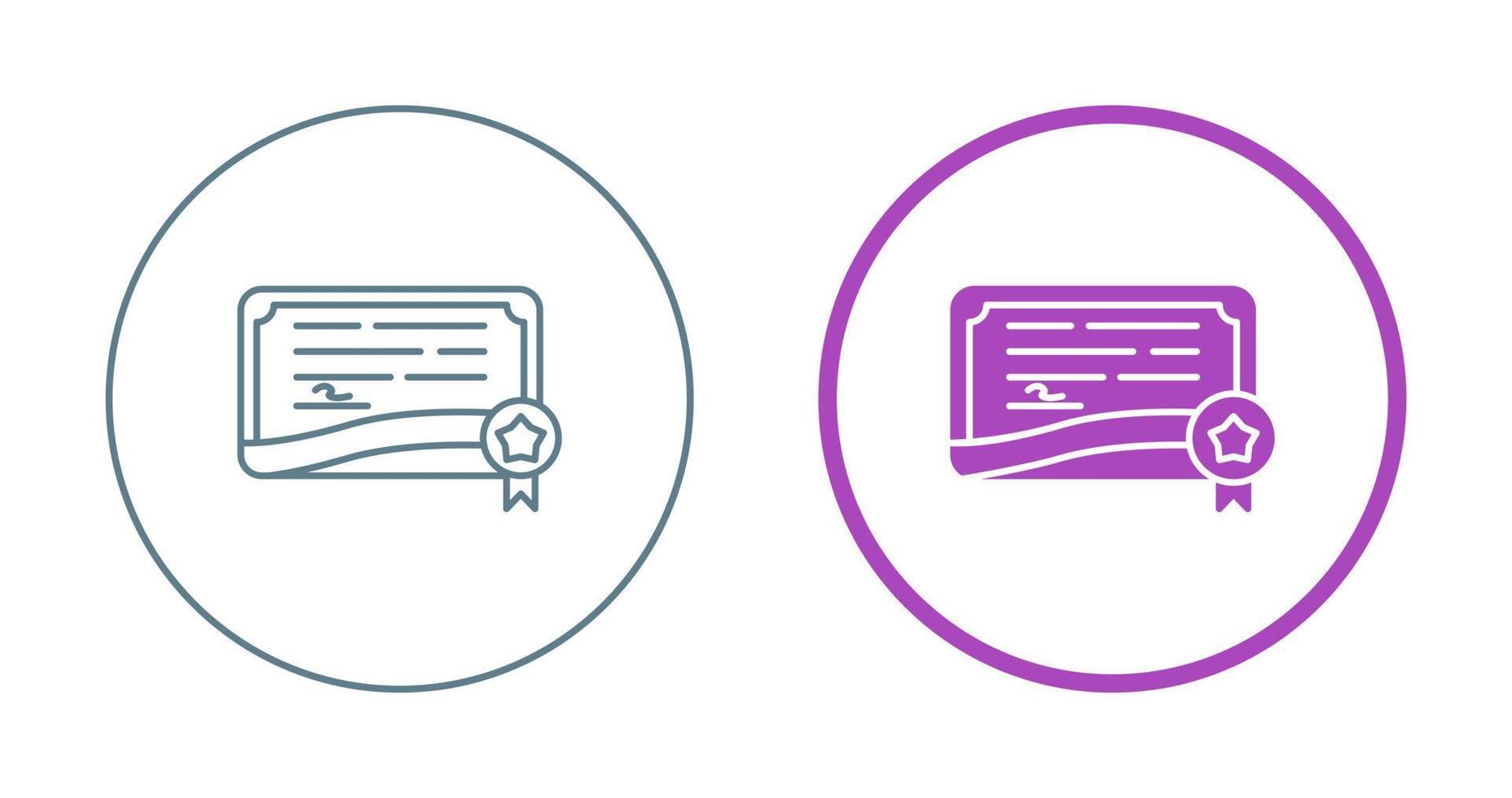 Certificate Vector Icon