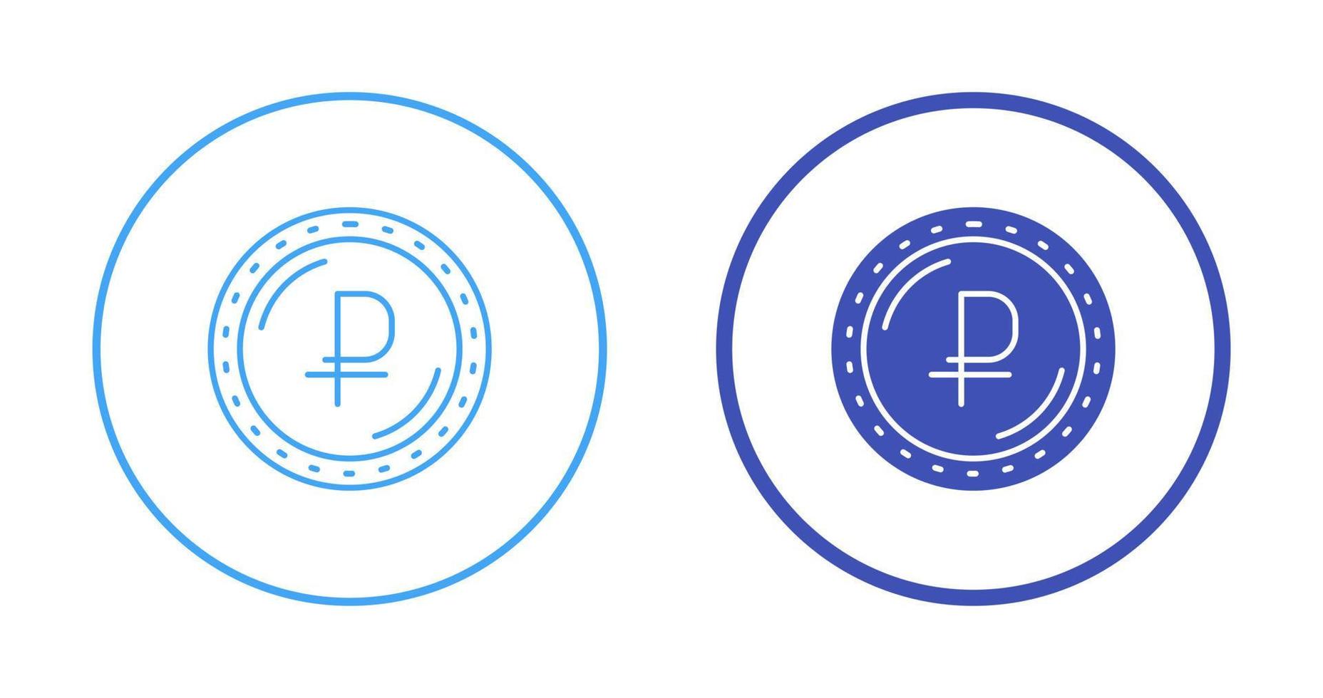 Ruble Currency Vector Icon