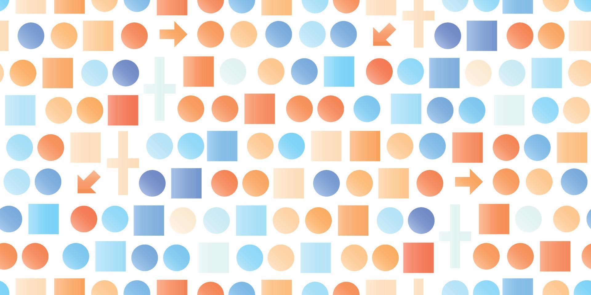 Circle bubble square gradient seamless pattern vector
