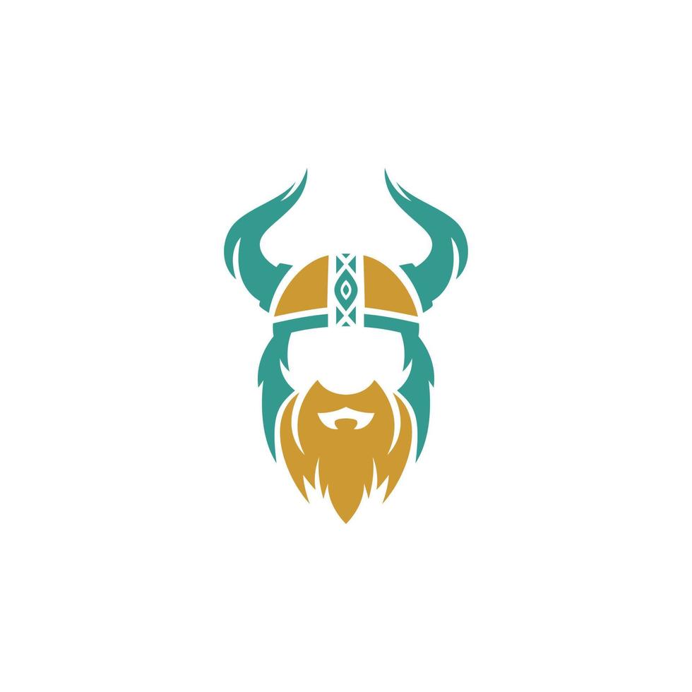 Viking helmet with horns on it vector