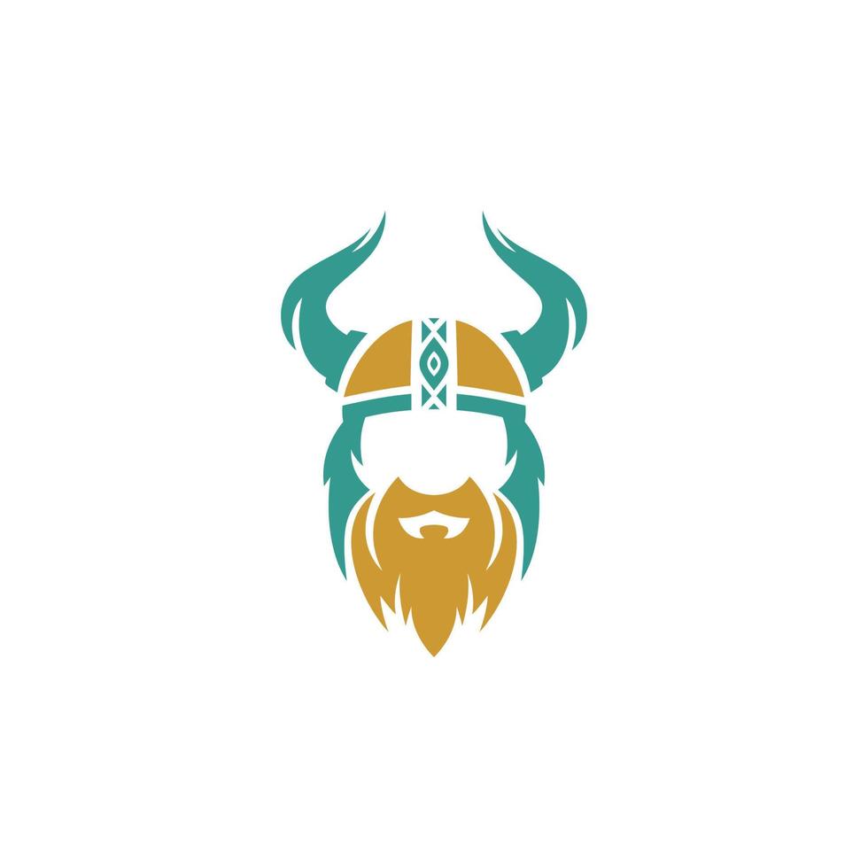 Viking helmet with horns on it vector