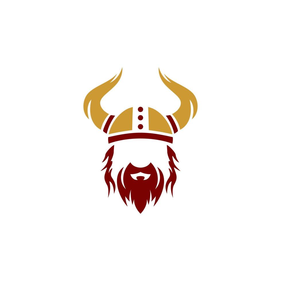 Viking helmet with horns on it vector