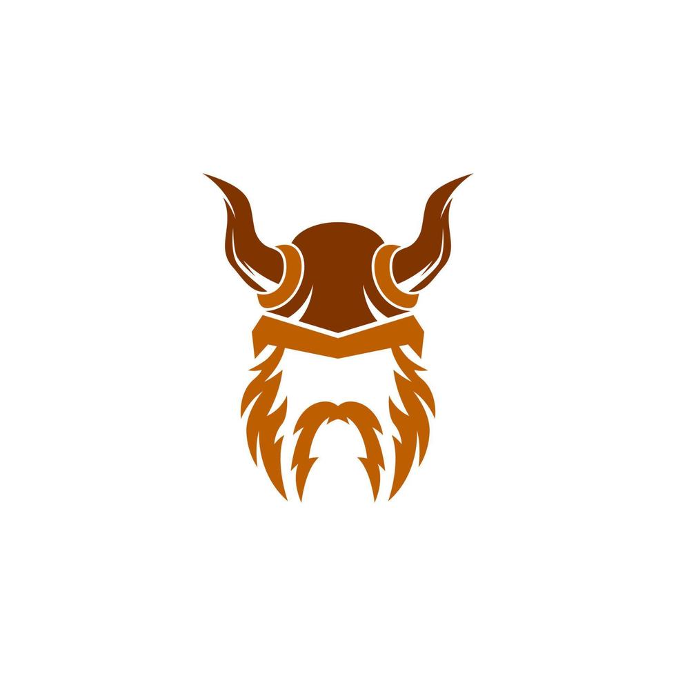 Viking helmet with horns on it vector