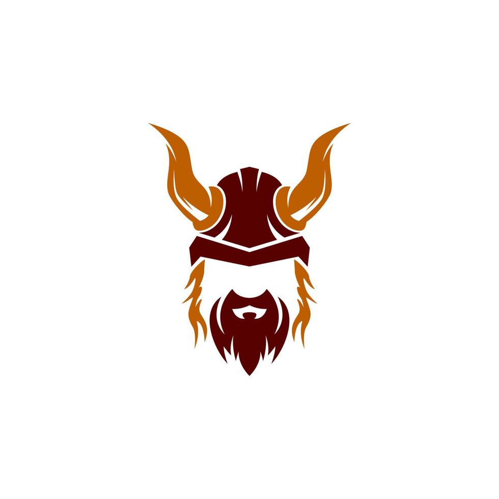Viking helmet with horns on it vector