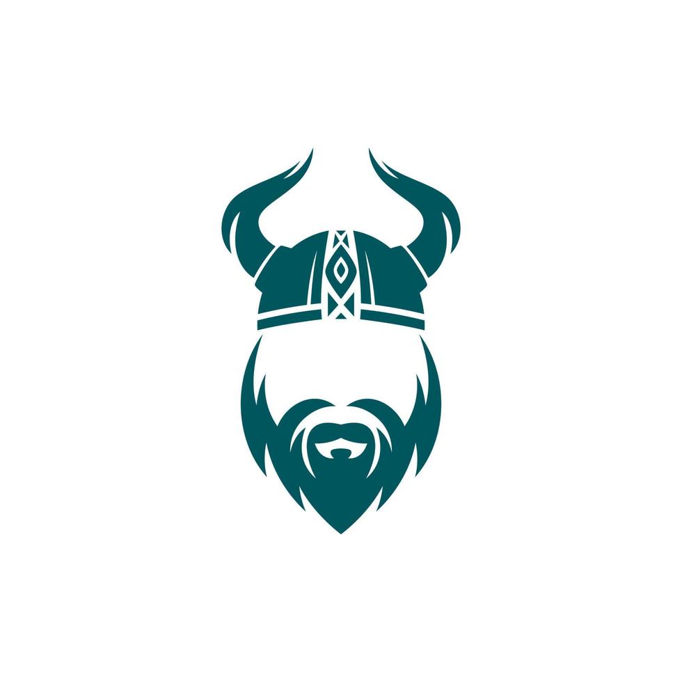 Viking helmet with horns on it vector