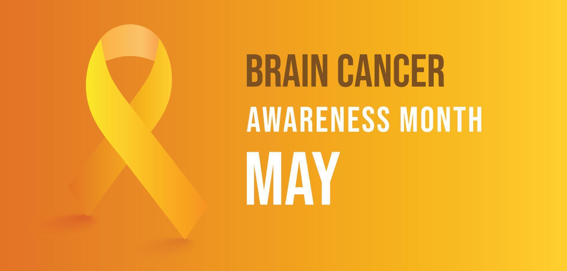 Brain Cancer Awareness month may. template  background, banner, card, poster. vector illustration.