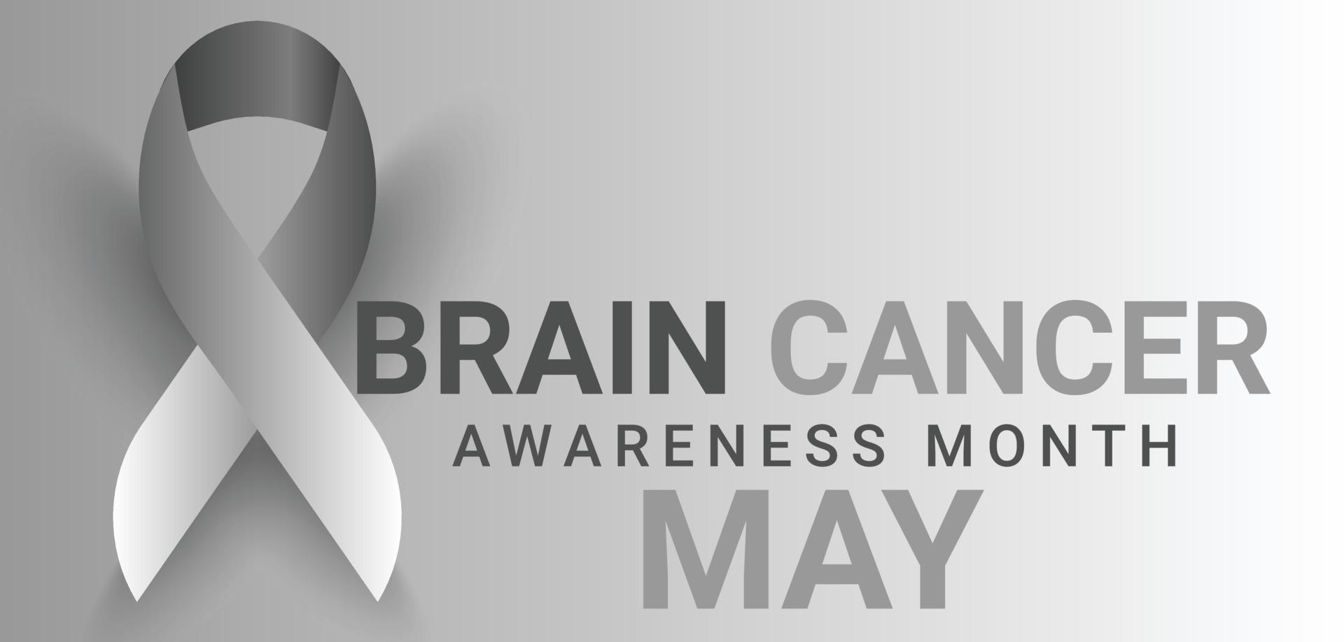 Brain Cancer Awareness month may. template  background, banner, card, poster. vector illustration.