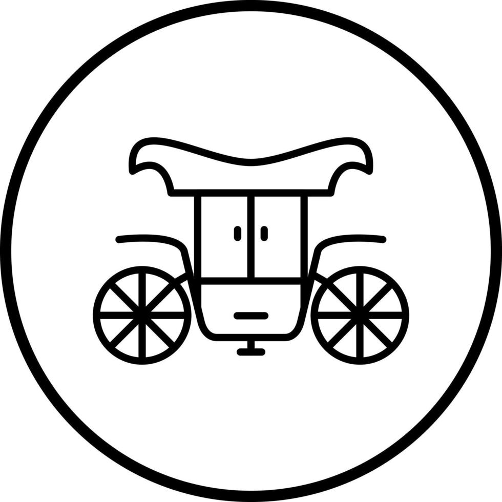 Carriage Vector Icon Style