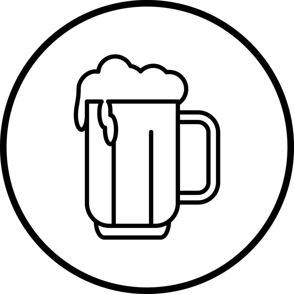 Beer Mug Vector Icon Style