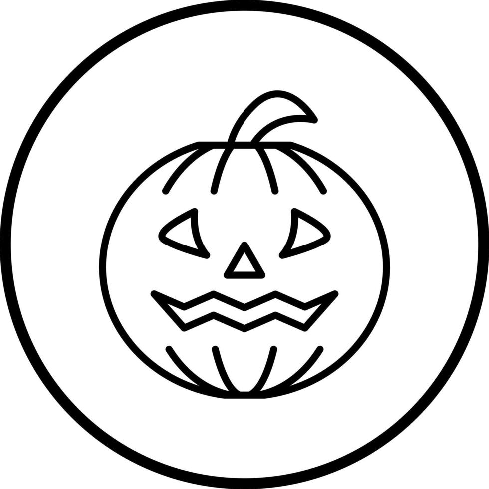Halloween Pumpkin Vector Icon Style