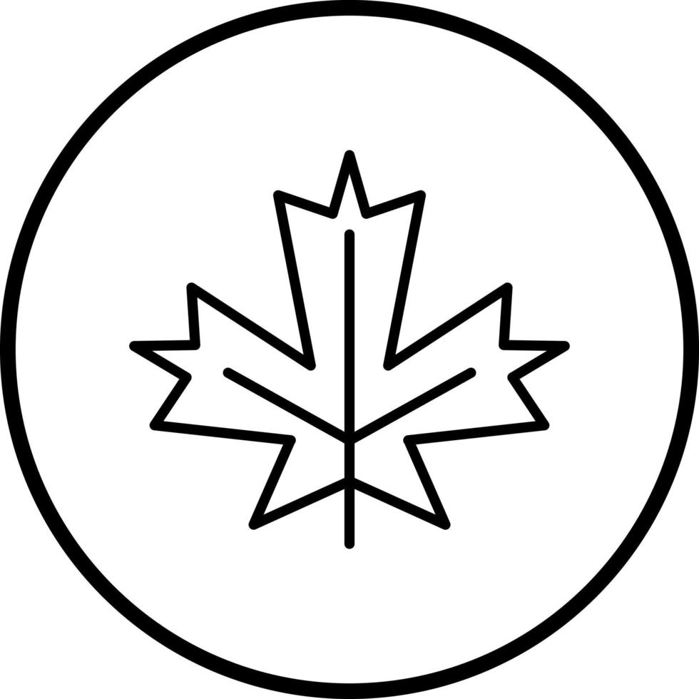 Maple Leaf Vector Icon Style