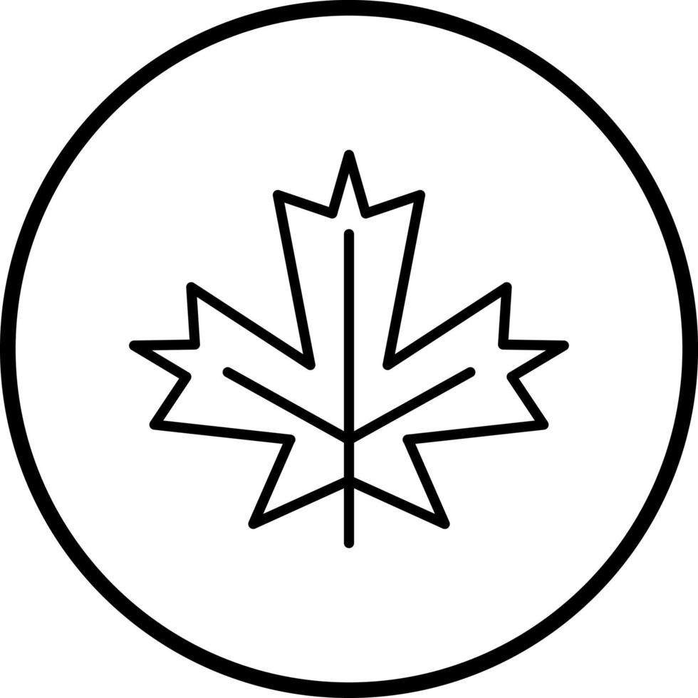 Maple Leaf Vector Icon Style