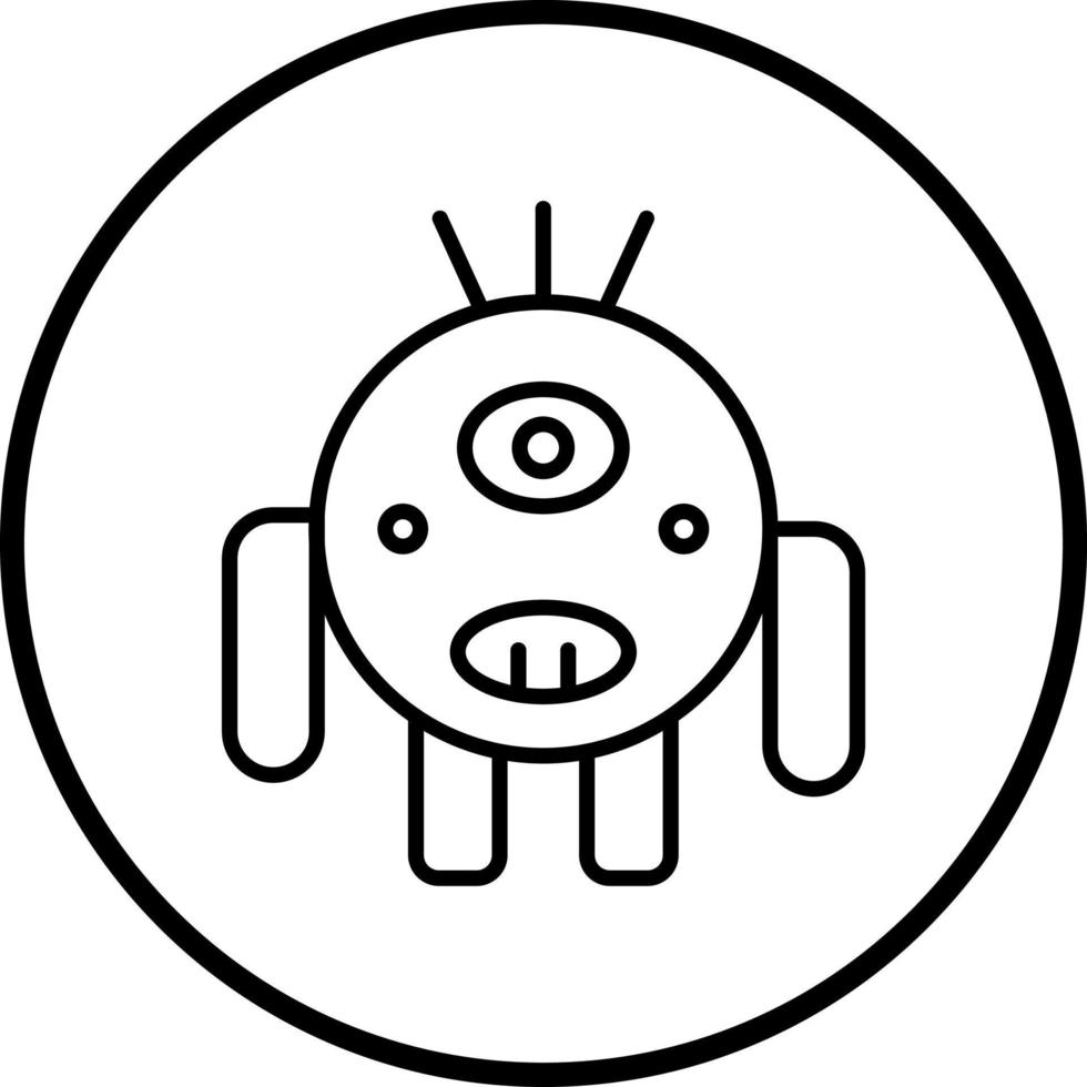 Cute Monster Vector Icon Style