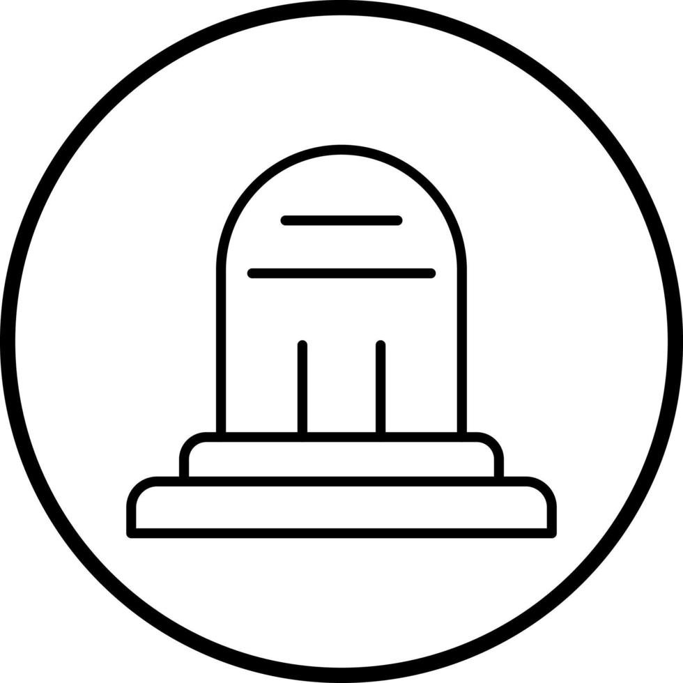 Headstone Vector Icon Style