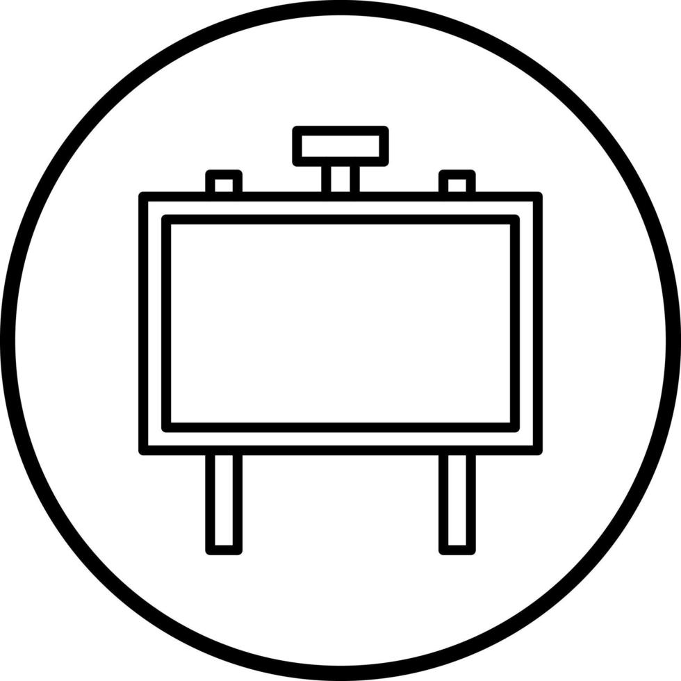 letrero vector icono estilo
