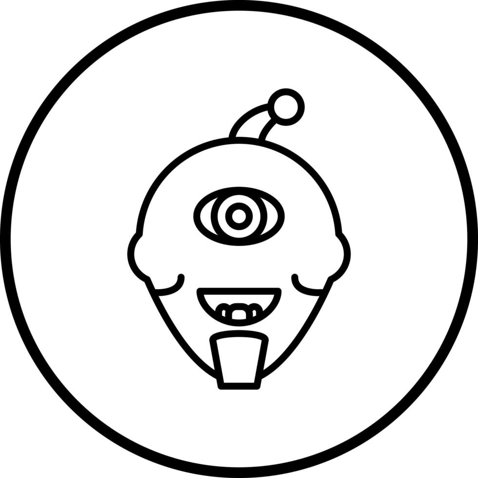 Cyclop Monster Vector Icon Style
