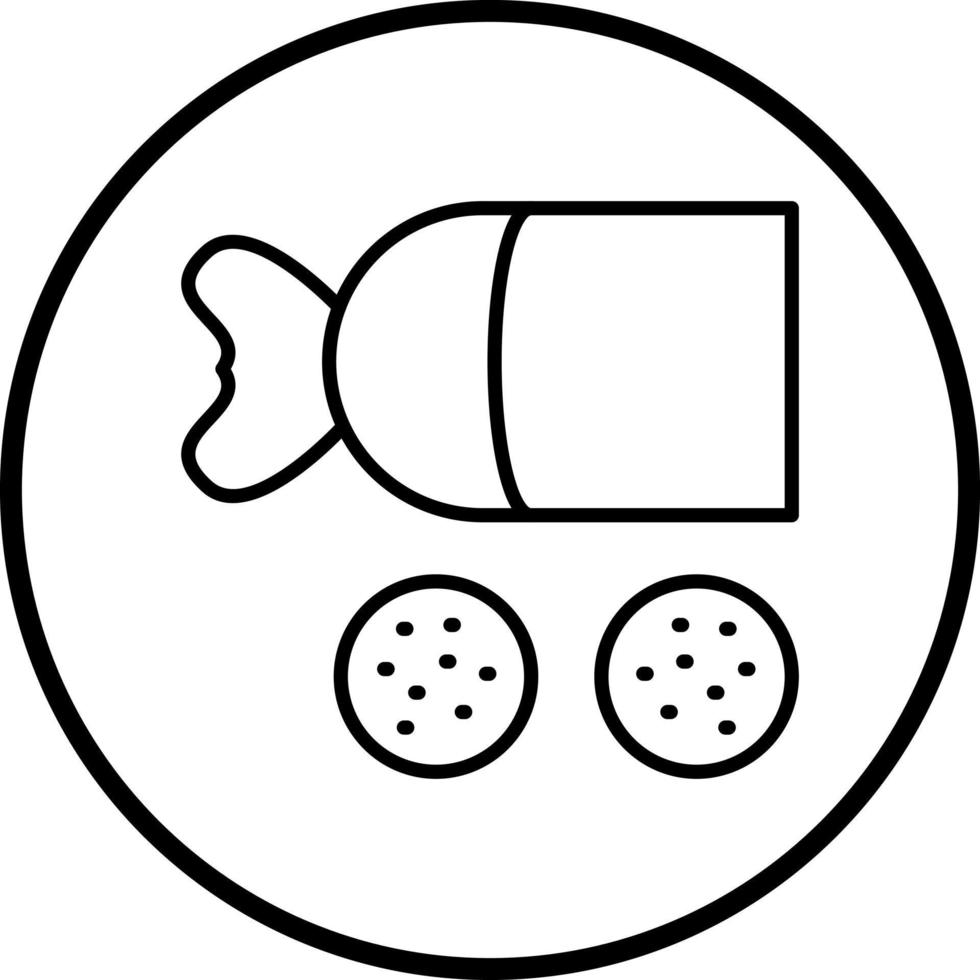 Salami Vector Icon Style