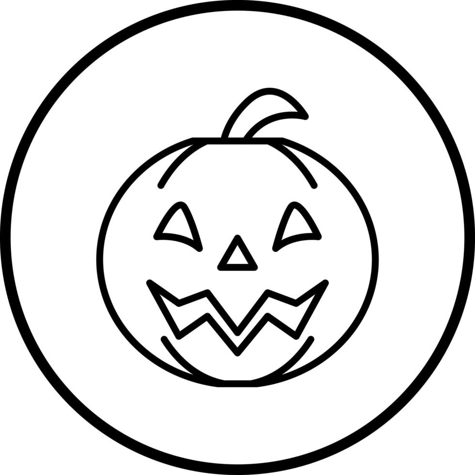 Jack o linterna vector icono estilo