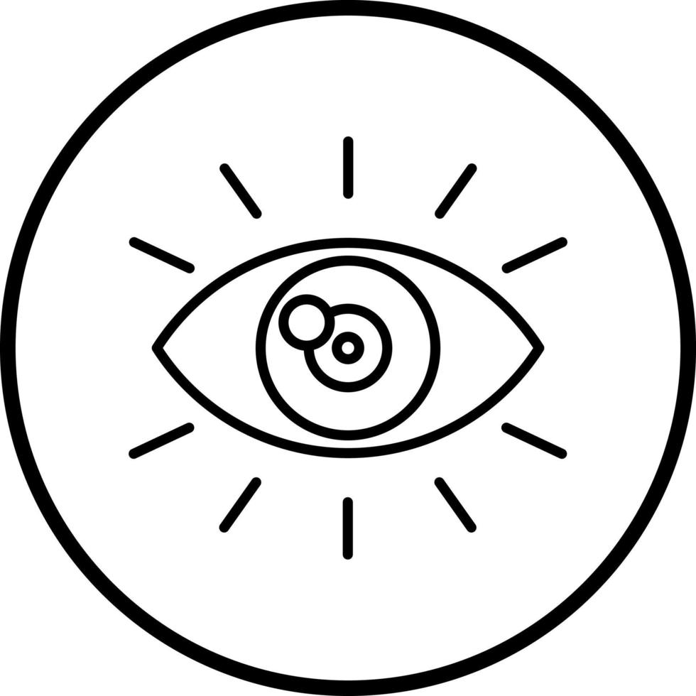 ojo vector icono estilo