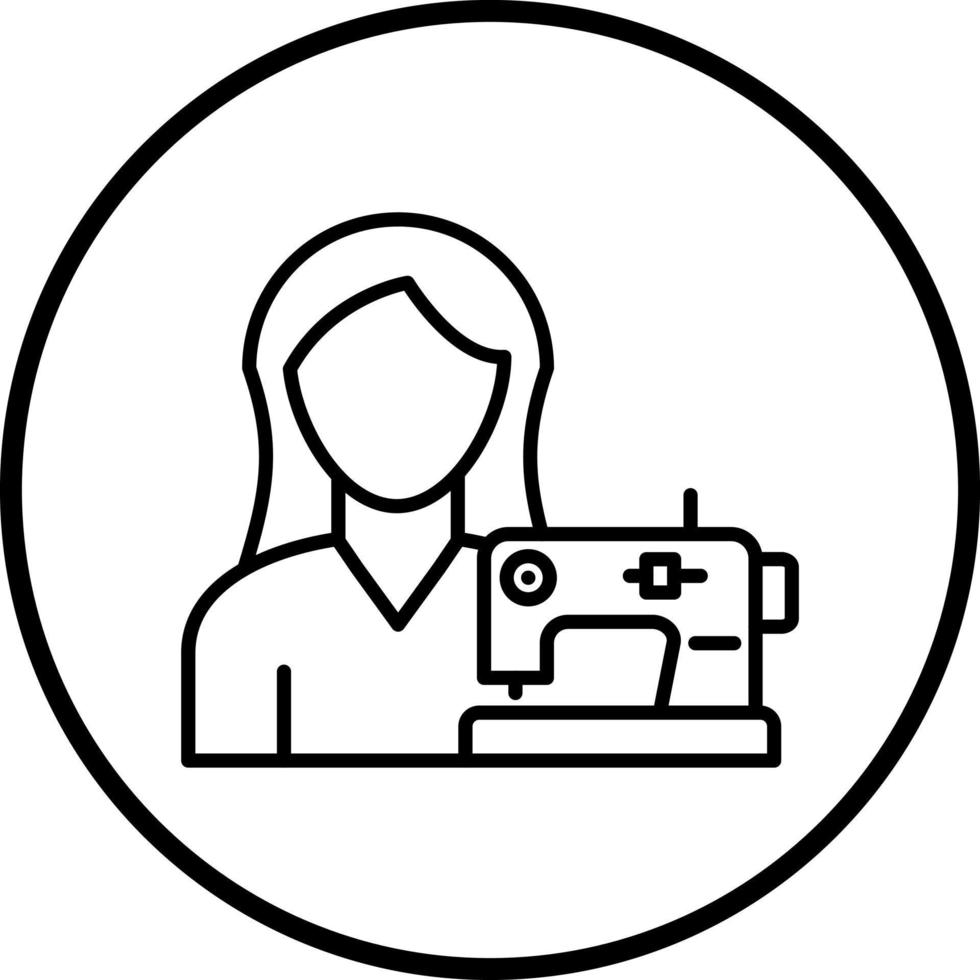 Tailoring Women Vector Icon Style