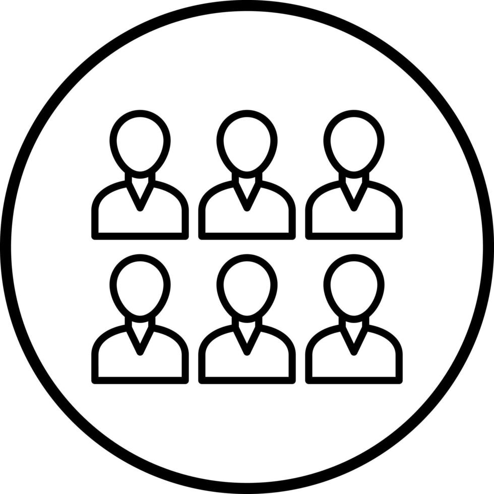 Lineup Vector Icon Style
