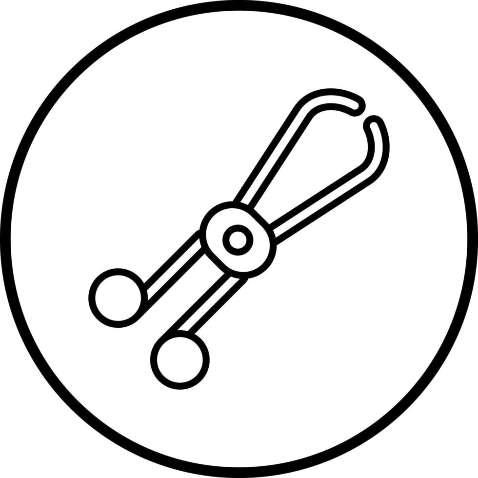 Forceps Vector Icon Style