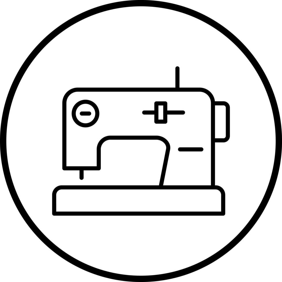 de coser máquina vector icono estilo