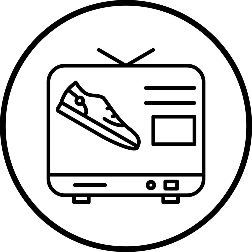 TV Ads Vector Icon Style