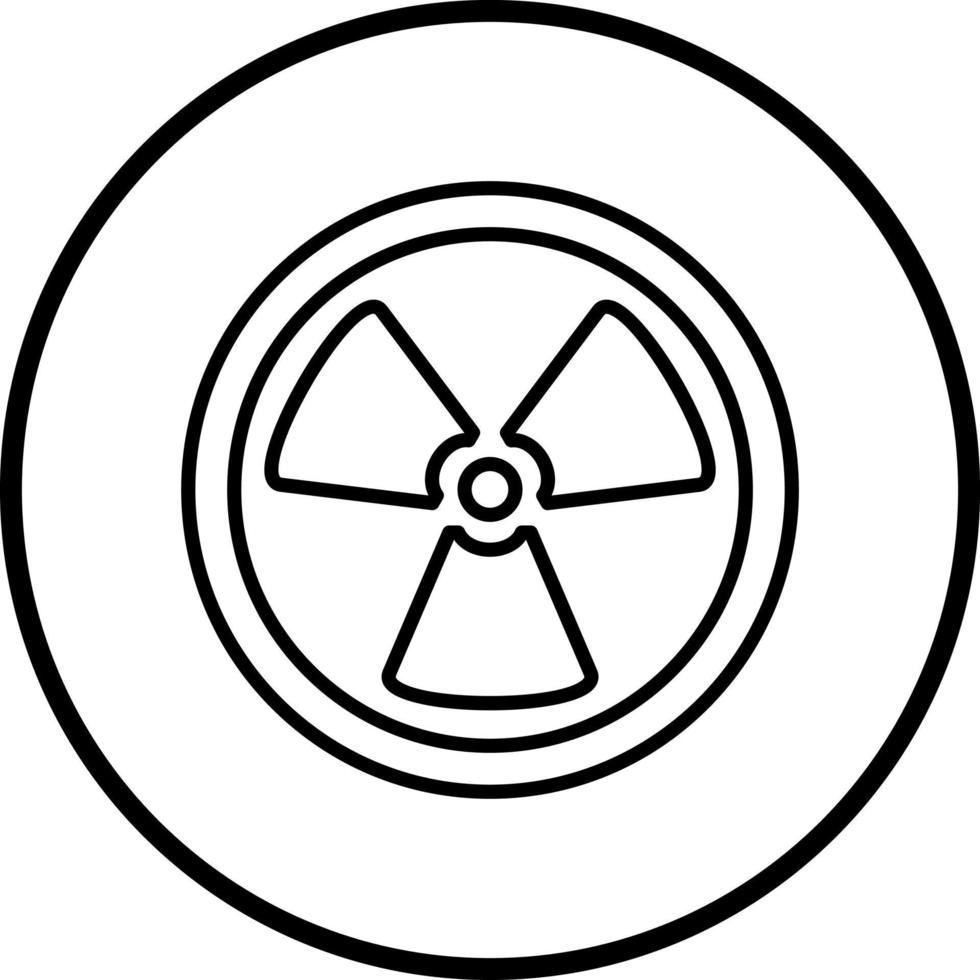 radiación vector icono estilo