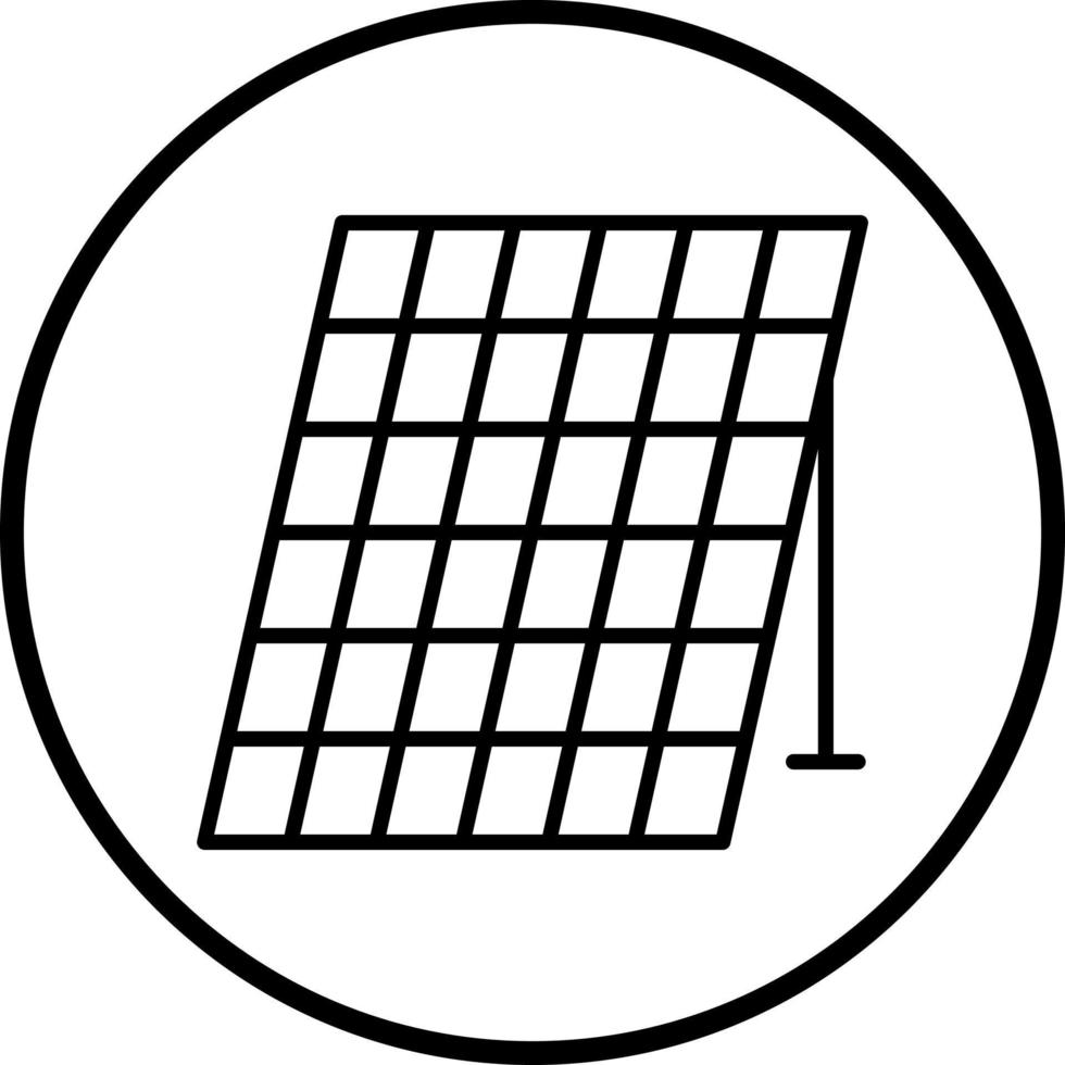 solar panel vector icono estilo