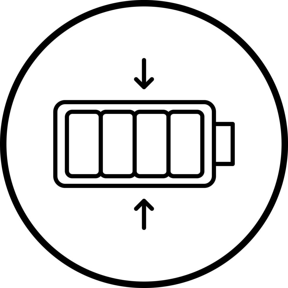 Small Battery Vector Icon Style