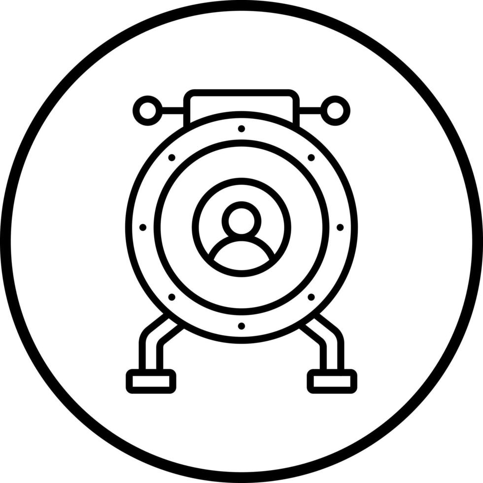 Time Machine Vector Icon Style