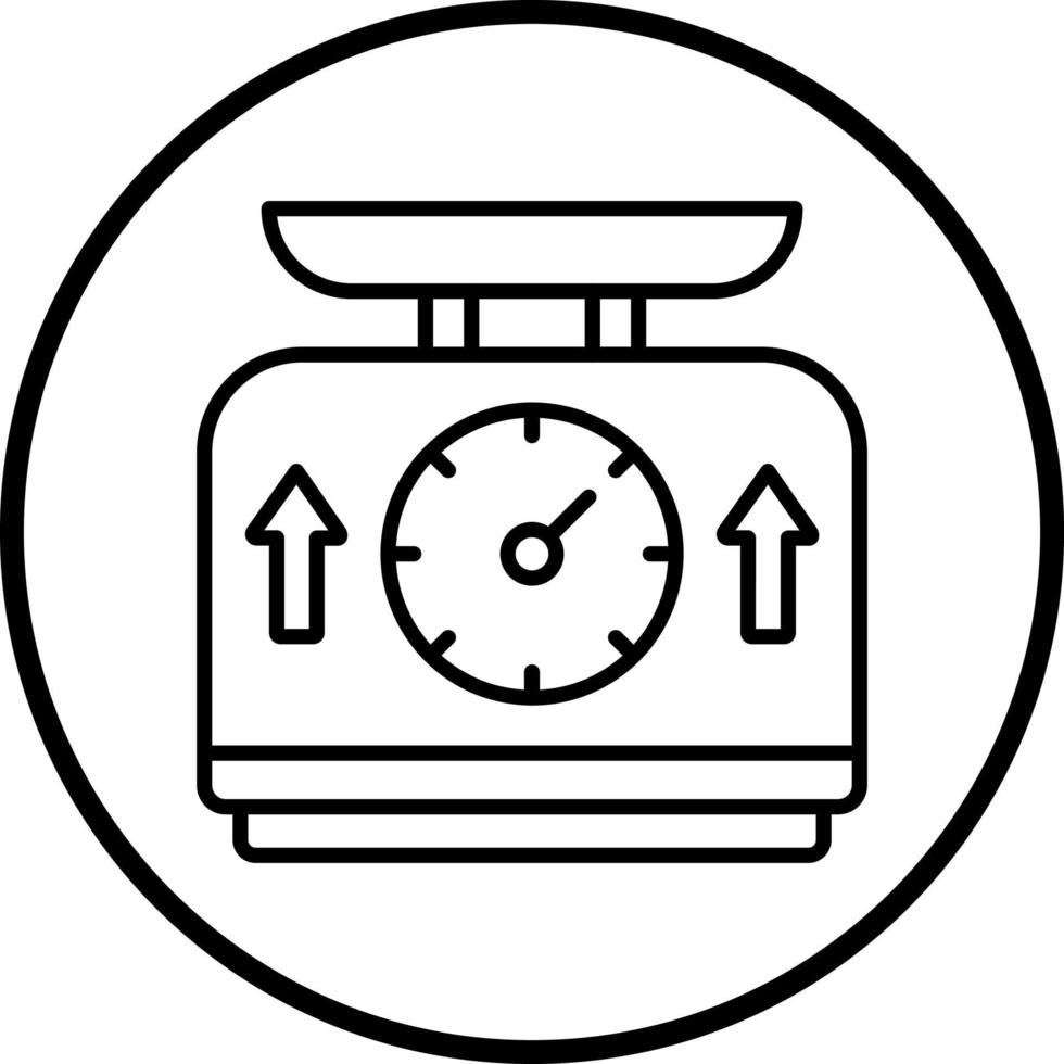 Weighting Machine Vector Icon Style