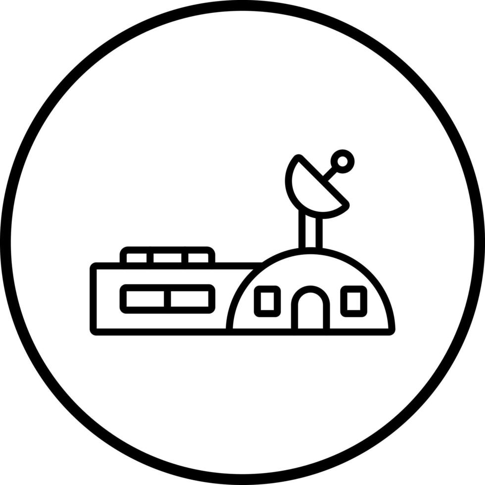Space Station Vector Icon Style
