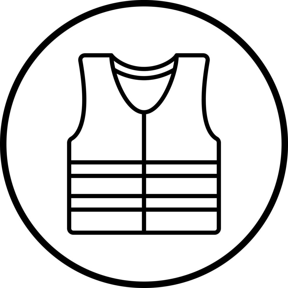 Life Jacket Vector Icon Style