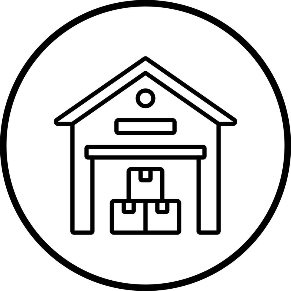 Warehouse Vector Icon Style