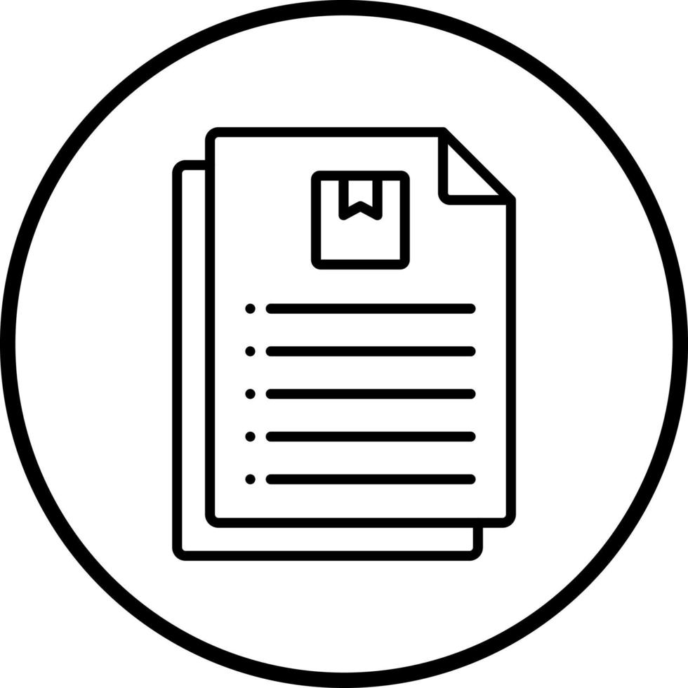 Package Documents Vector Icon Style