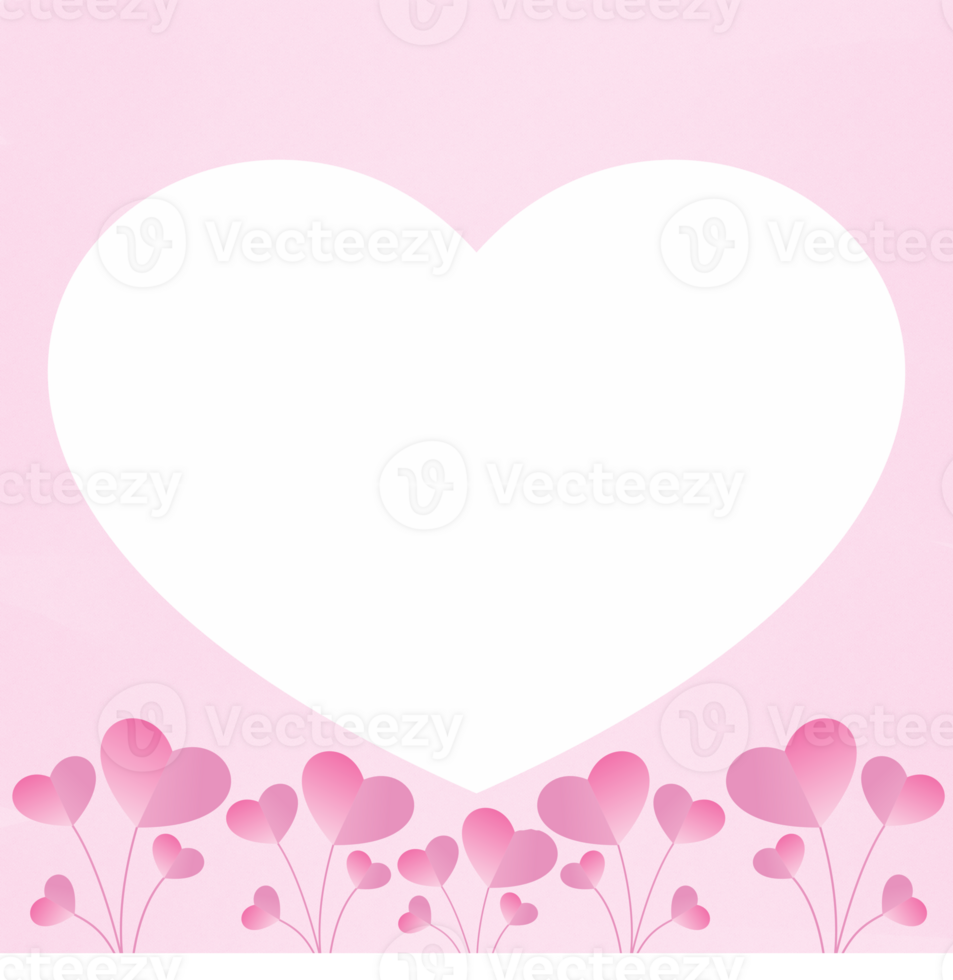 Love icon frame background png