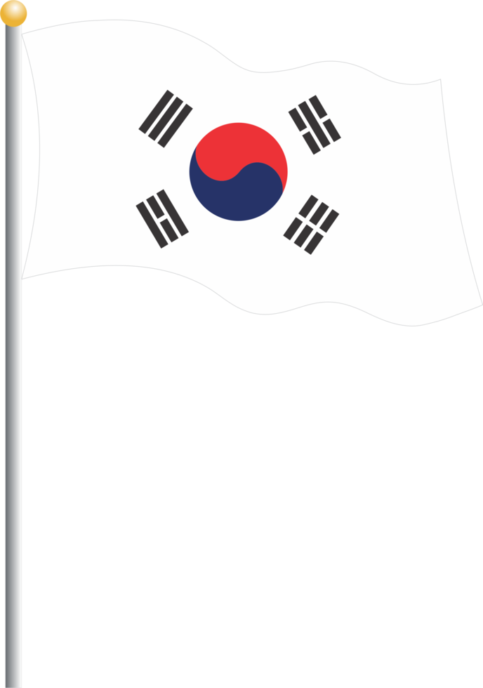 Korea flag PNG