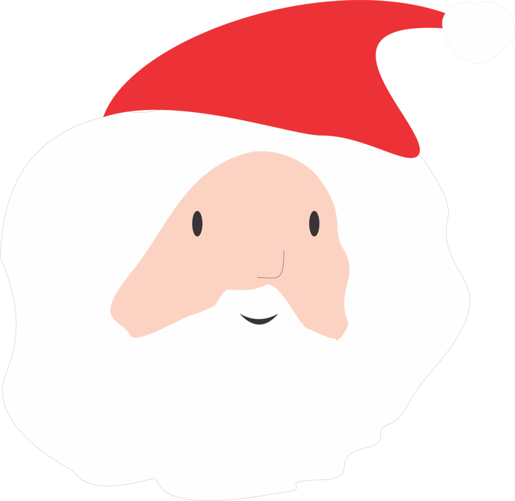 Santa cute decoration icon PNG