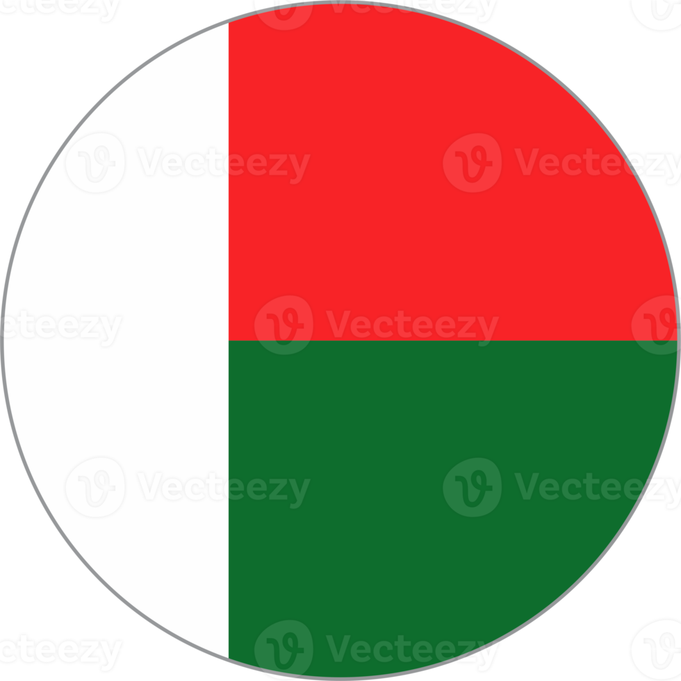 madagaskar flagga runda form png