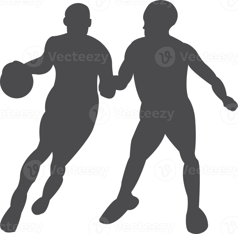 basketbal speler silhouet PNG