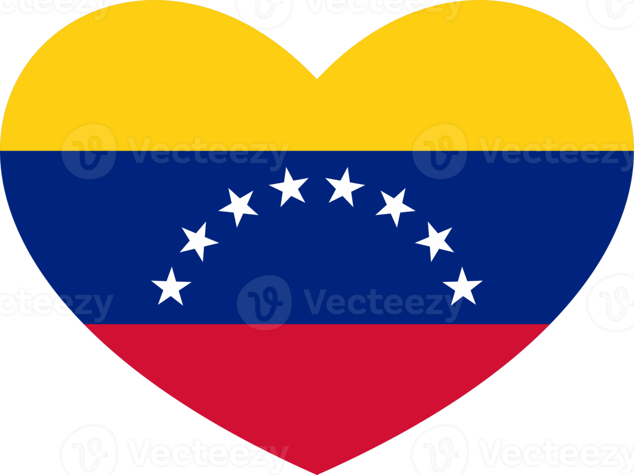 Venezuela bandera corazón forma png