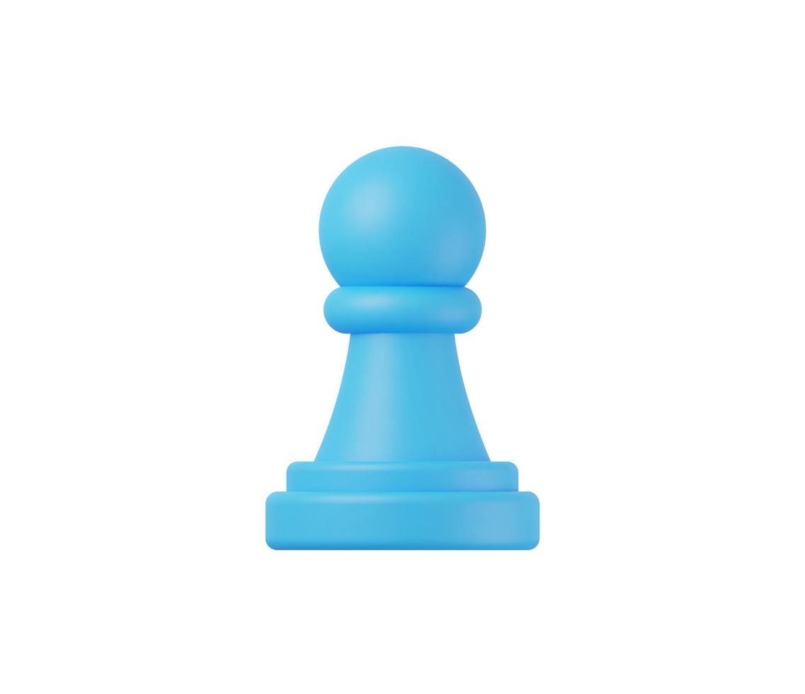 3d Realistic Chess or Strategy icon vector illustration